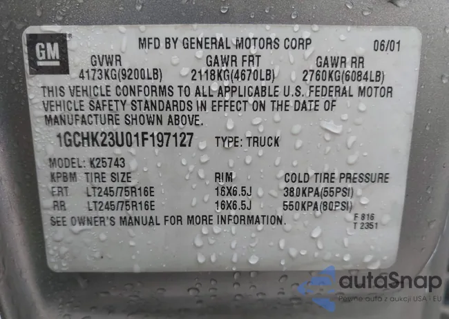 1GCHK23U01F197127: 41563815