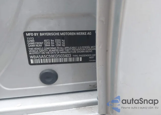 WBA5A5C59ED503403: 41563285