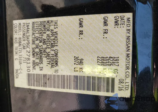 1N4AL3AP9GC278130: 41564473