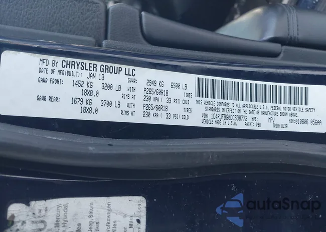 1C4RJFBG0DC638772: 41566194