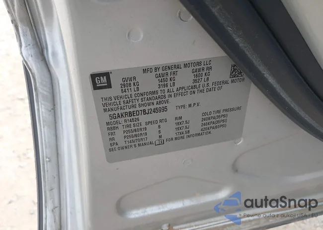 5GAKRBED7BJ245995: 41566644