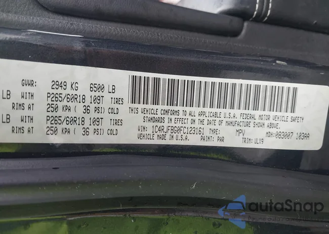 1C4RJFBG0FC123161: 41568096