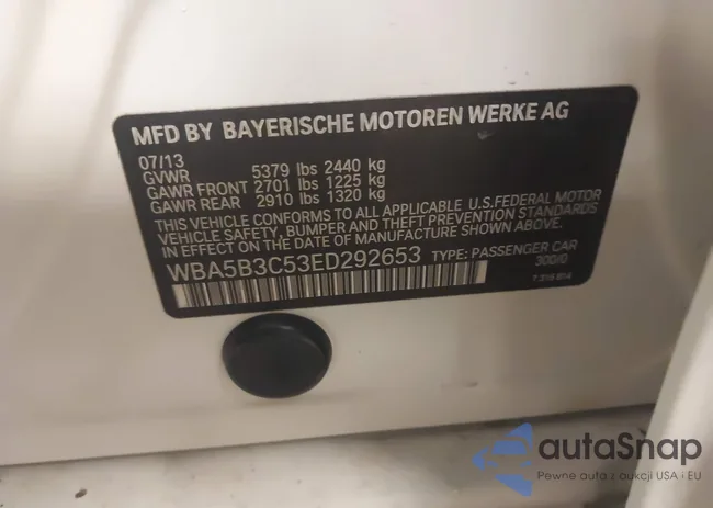 WBA5B3C53ED292653: 41568357