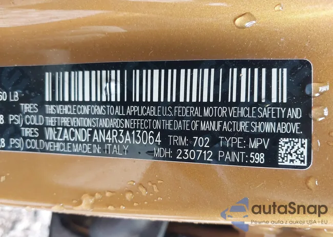 ZACNDFAN4R3A13064: 41570863