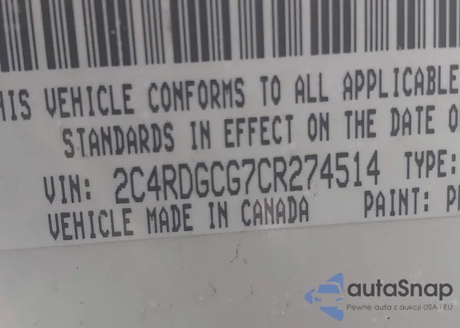 2C4RDGCG7CR274514: 41570408