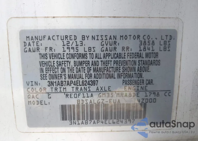 3N1AB7AP4EL624397: 41573877