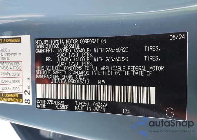 JTEABFAJ9RK015313: 41573592