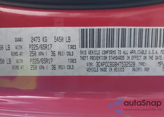 3C4PDCBG8HT532528: 41574807