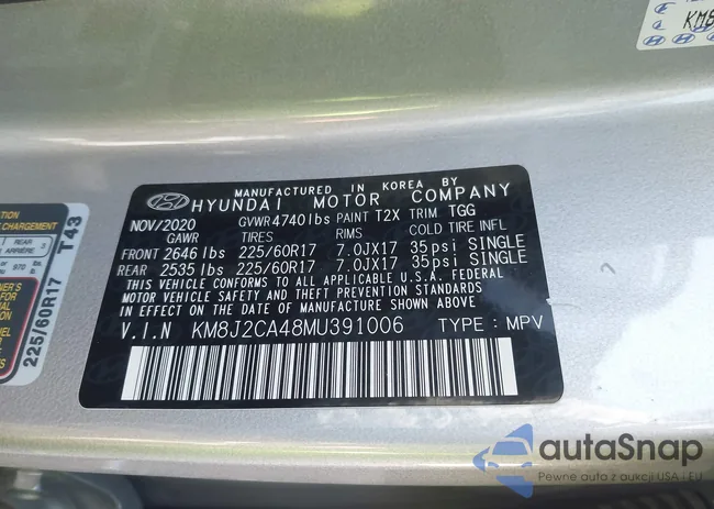 KM8J2CA48MU391006: 41575015