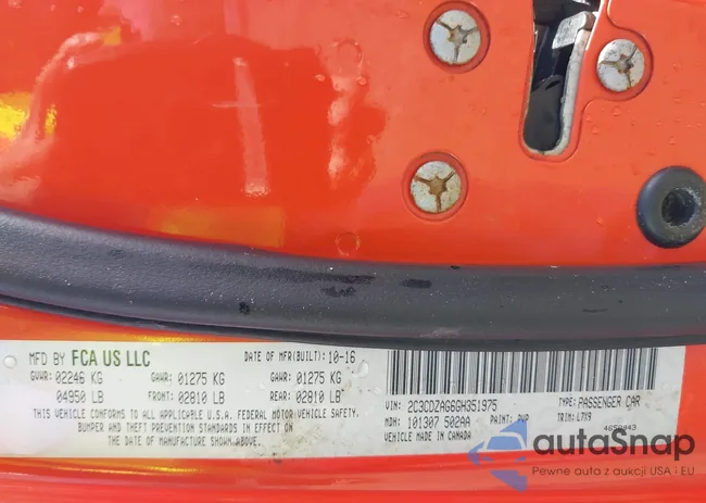 2C3CDZAG6GH351975: 41575304