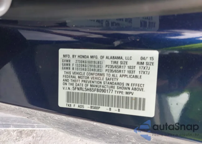 5FNRL5H65FB090177: 41575419