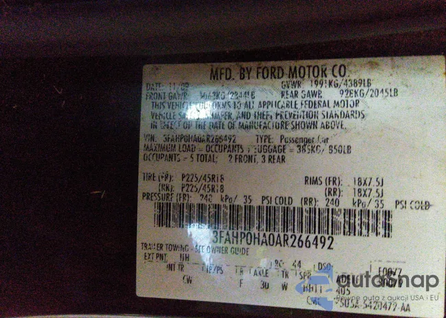 3FAHP0HA0AR266492: 41576881