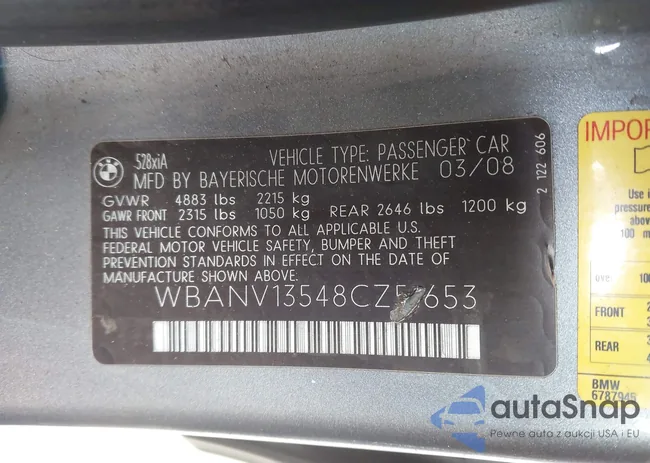 WBANV13548CZ51653: 41578114