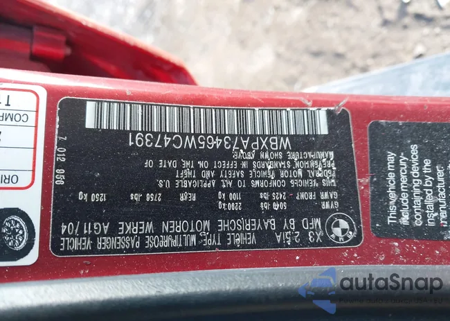 WBXPA73465WC47391: 41579977