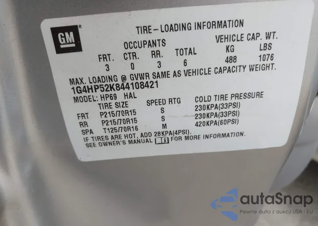 1G4HP52K844108421: 41579298