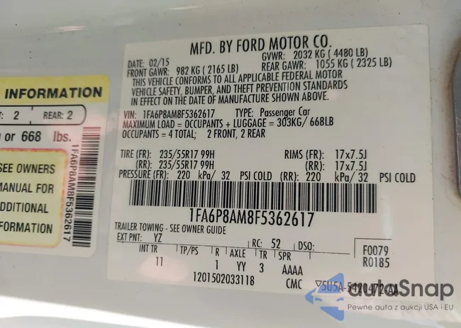 1FA6P8AM8F5362617: 41581846