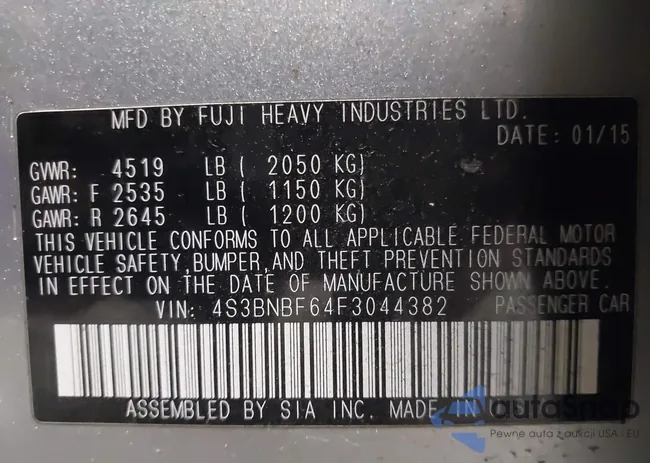 4S3BNBF64F3044382: 41581415