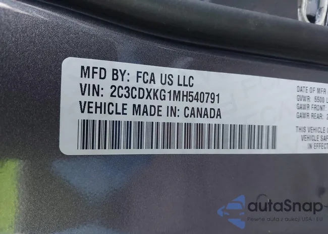 2C3CDXKG1MH540791: 41585471