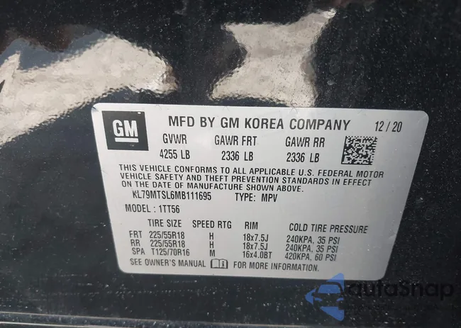 KL79MTSL6MB111695: 41589273