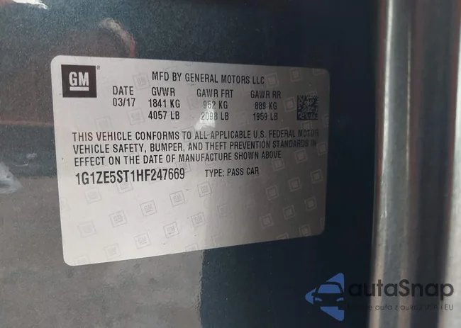 1G1ZE5ST1HF247669: 41590433