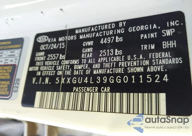 5XXGU4L39GG011524: 41590604