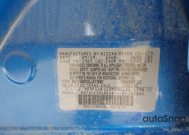 3N1CN8DV2LL817693: 41591773