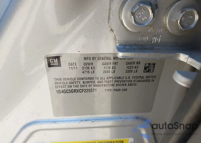 1G4GC5GRXCF229371: 41592221