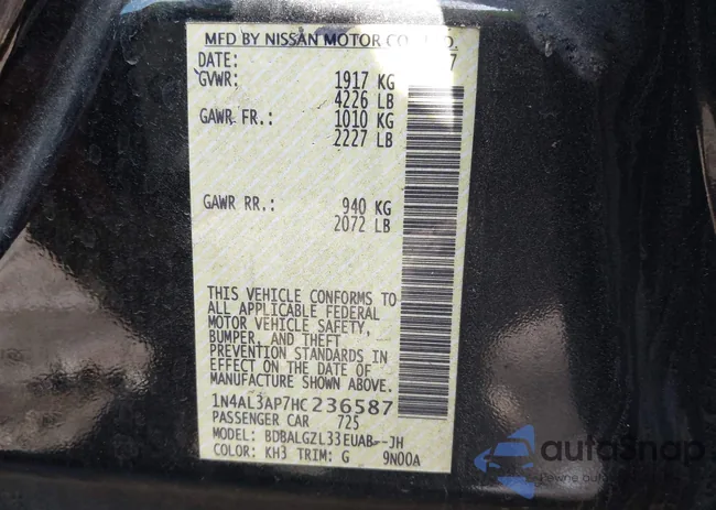 1N4AL3AP7HC236587: 41591452