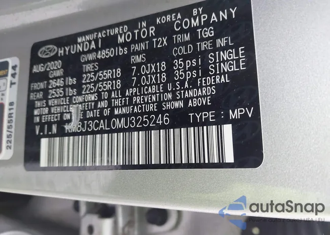 KM8J3CAL0MU325246: 41592908