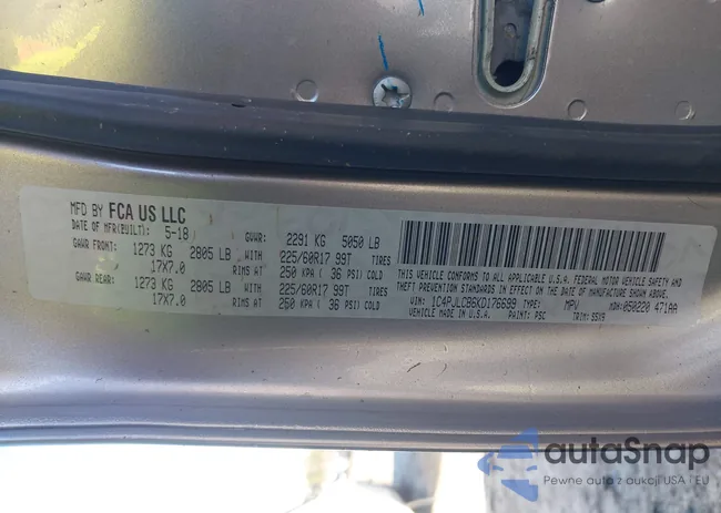 1C4PJLCB6KD176699: 41593218