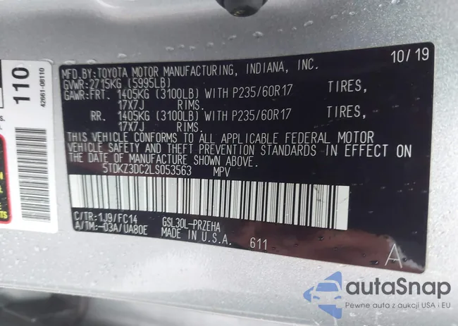 5TDKZ3DC2LS053563: 41592409