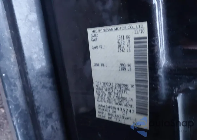 1N4AL2AP6BN435247: 41594373