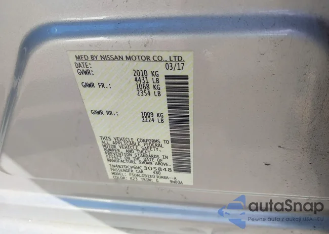 1N4BZ0CP6HC305848: 41594444