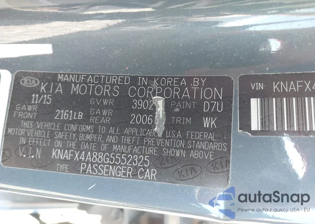 KNAFX4A88G5552325: 41596002