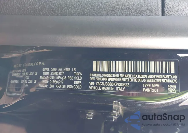 ZACNJBBB6KPK60622: 41596094