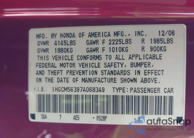 1HGCM56397A068349: 41596156