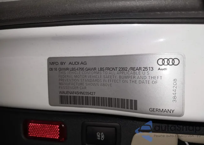 WAUENAF45HN039427: 41595241