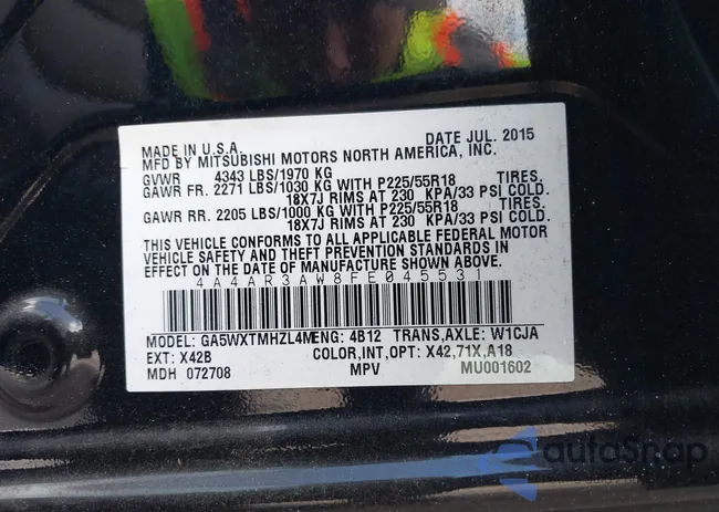 4A4AR3AW8FE045531: 41595271