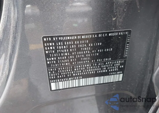 3VV2B7AX5LM015619: 41596628