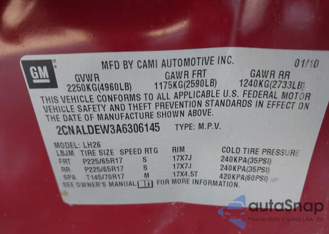 2CNALDEW3A6306145: 41596598