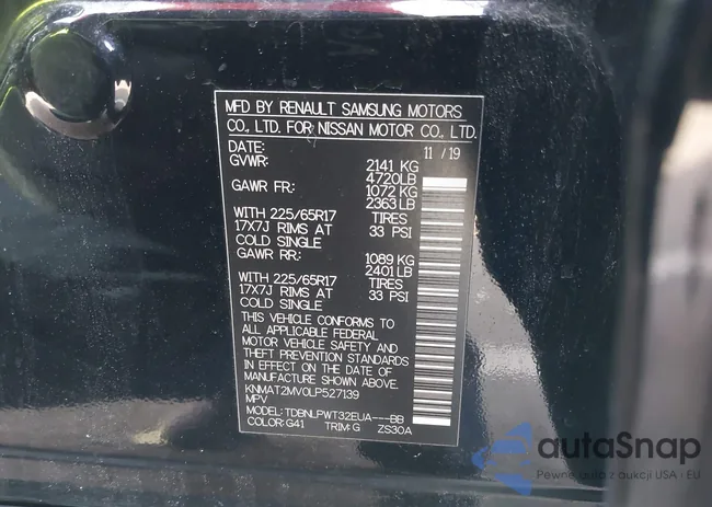 KNMAT2MV0LP527139: 41598065