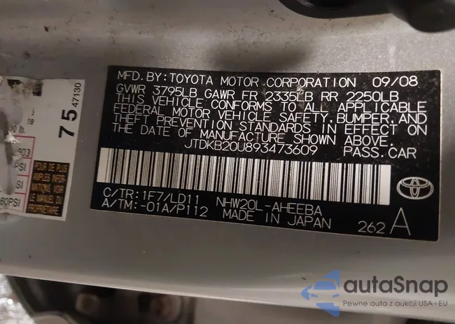 JTDKB20U893473609: 41599007