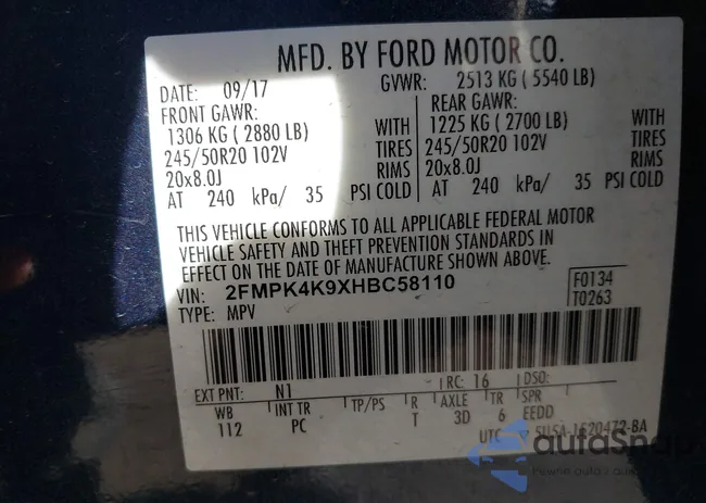 2FMPK4K9XHBC58110: 41599436