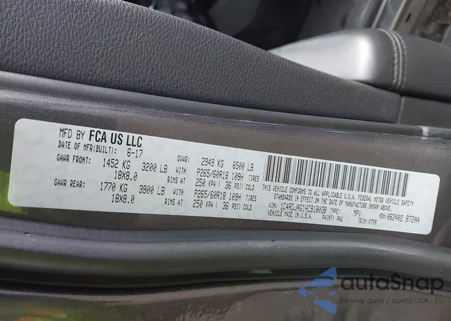 1C4RDJAG1HC918038: 41599549