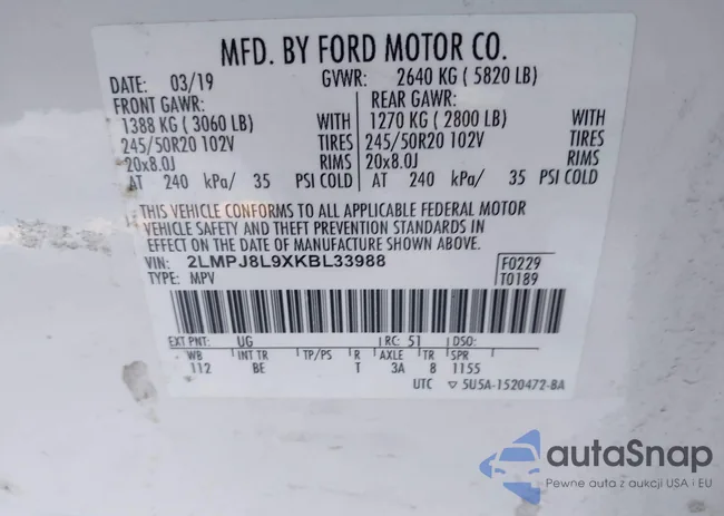 2LMPJ8L9XKBL33988: 41601304