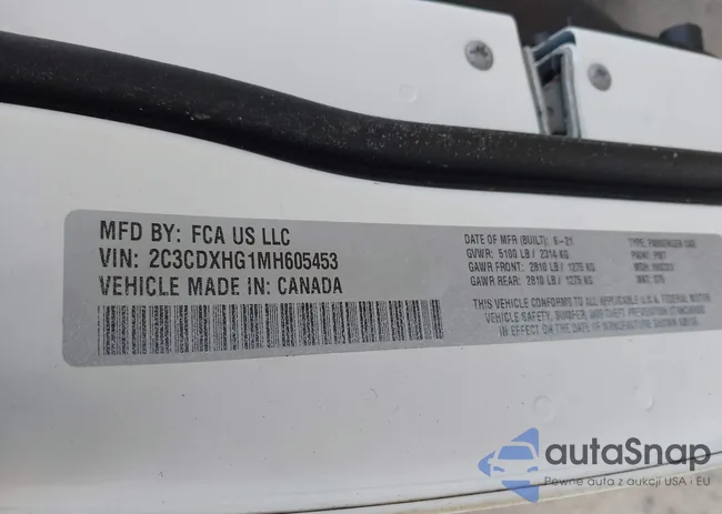 2C3CDXHG1MH605453: 41602658