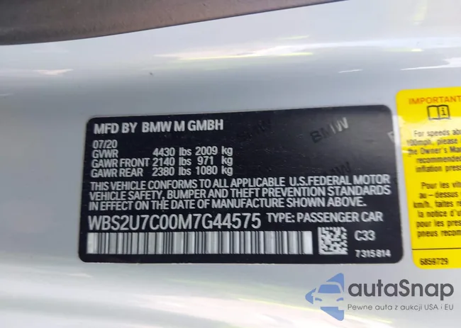 WBS2U7C00M7G44575: 41602801