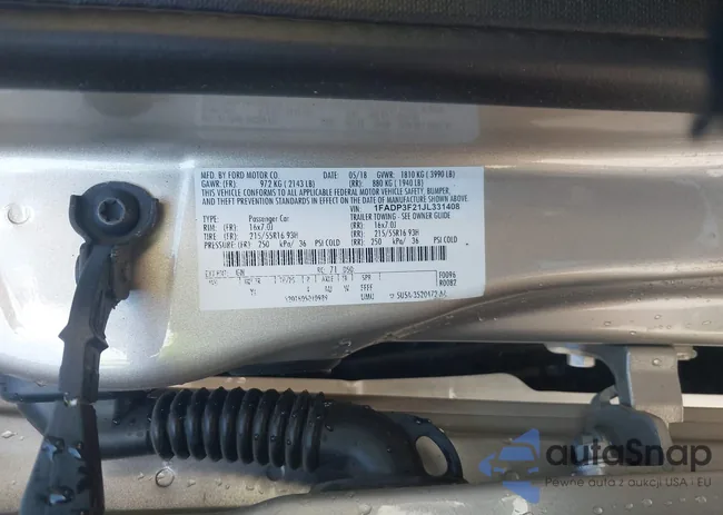 1FADP3F21JL331408: 41604127