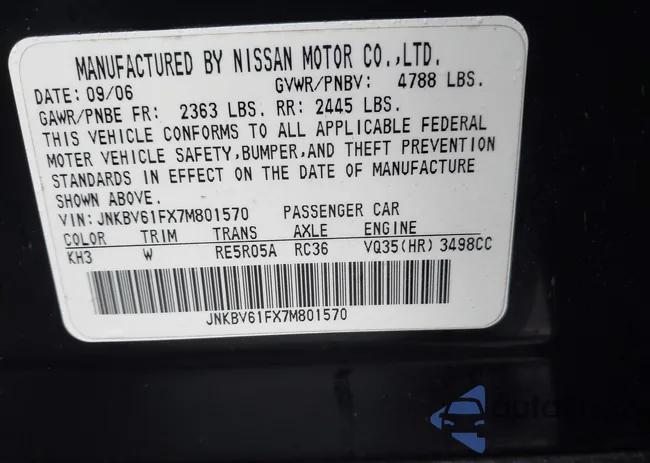 JNKBV61FX7M801570: 41604733