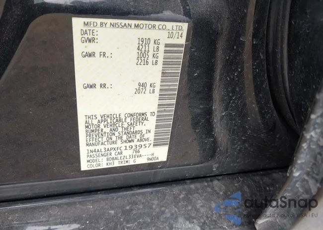 1N4AL3APXFC193957: 41604908